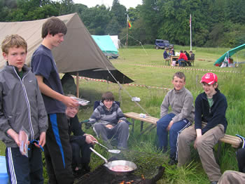 Cooking at Bonaly